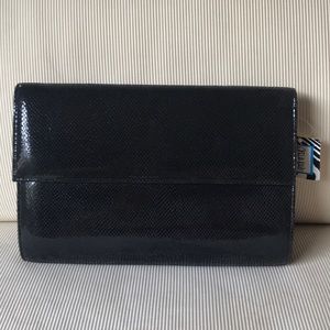 NWT Ofelia Kahlo Marta purse black croc patent